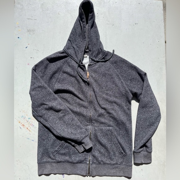 Men's TenTree Hoodie Gray Logo M Camp Hike Outdoor Climb Full Zip Casual College - Picture 5 of 12